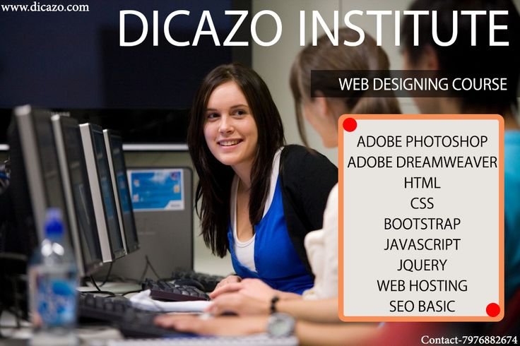 Dicazo Institute Web Design Online Course with essential tools and coding skills.