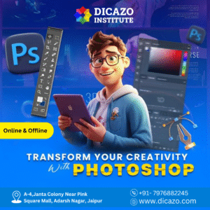 Best Photoshop Design Online Classes in Jaipur student learning