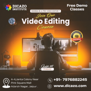 “video editing certification Jaipur students